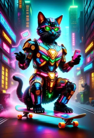 Loraf42dcwinnersdx-31232801witty, Humorous, Aesthetic, Lorac... — SDXL AI Prompt: witty, humorous, aesthetic, , LED, { colorful LED lights}, > A Transformer sits...