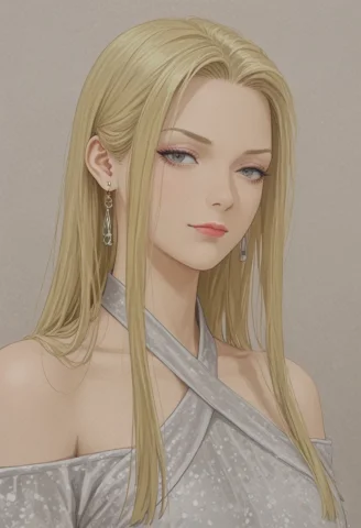 Pink Lipstick, Grey Eyes, Long Hair, Blonde Hair, Grey Eyes,... — Stable Diffusion AI Prompt: pink lipstick, grey eyes, long hair, blonde hair, grey eyes, earrings,,,,,,,,,,,...