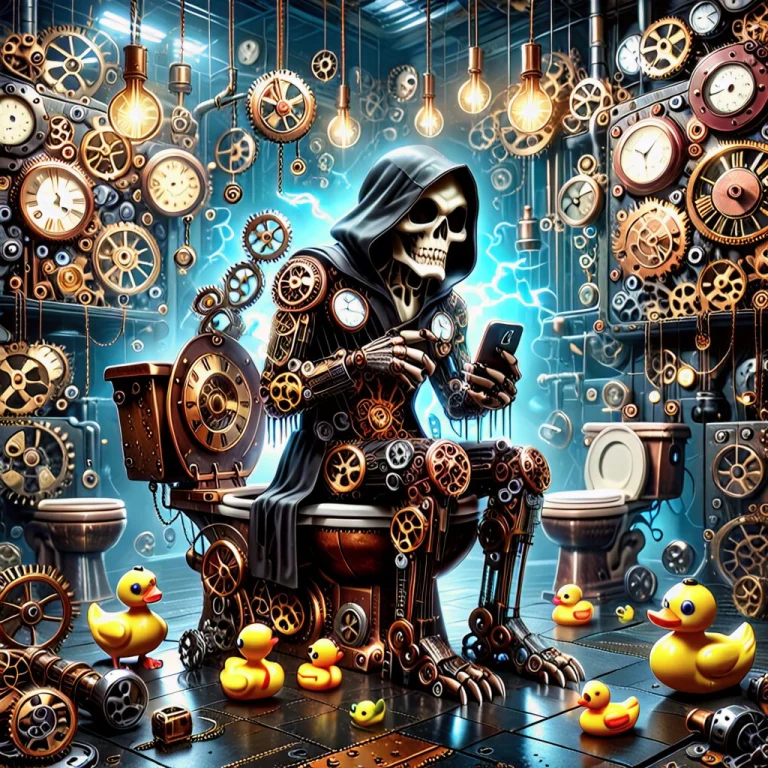 Cgi, The Scene Is Entirely Constructed From Antique Mechanis...