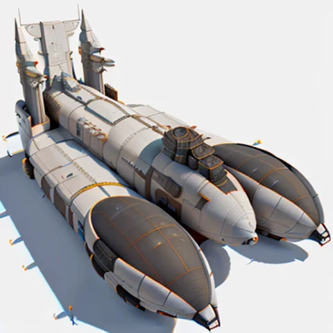 A Highly Detailed, Scifi, Futuristic, Titan Cargo Spaceship,... — Stable Diffusion AI Prompt: a highly detailed, (scifi)++, (futuristic)++, titan cargo spaceship, (full-lengt...