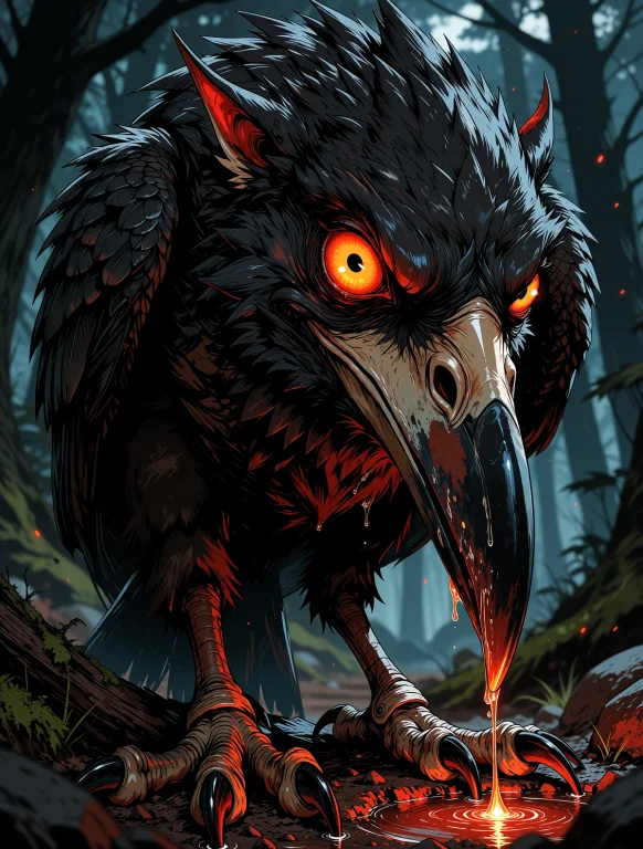 Painterly Creature Portrait With Brooding Naturalism, Frame...