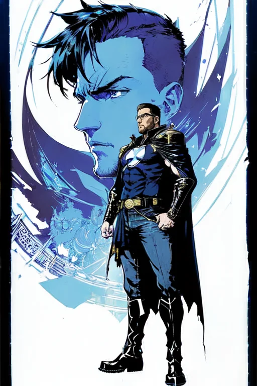 Full Body1.5 From Side, Character Sheet, Epic Anime Style Po...