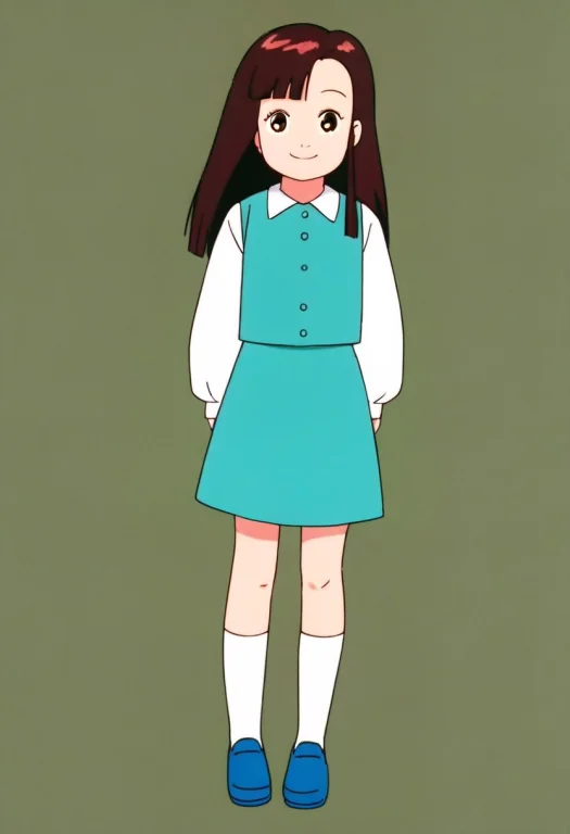 Sourceanime, 1girl, Solo, High Quality, Ymktndo, Black Long...
