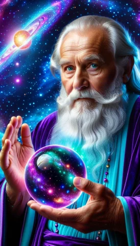 Ultra-detailed Close-up Portrait Of A Wise Old Man With Silv... — SDXL AI Prompt: Ultra-detailed close-up portrait of a wise old man with silver beard and mischie...
