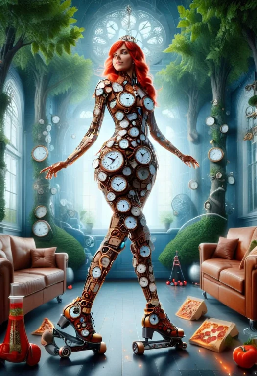 Clockstyle, Pizza2, Rolling Skates2, Female2, Anatomically C...