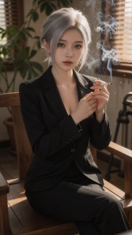 Najenda, — Stable Diffusion AI Prompt: 娜杰塔(Najenda),高清写实风格、细节锐利、肌肤纹理逼真、光影柔美、超高分辨率。画面...