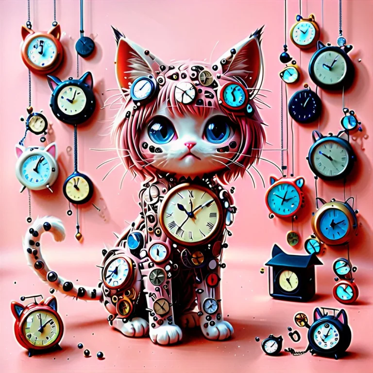 Clockstyle Kitten