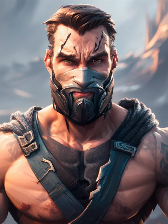 A Professional Portrait Photograph Of Sub Zero, Mortal Comba...