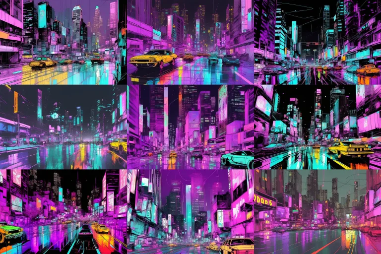 Samdoesarts1.3, Nvinkpunk, Cars, City, Traffic, Dripping Ink...