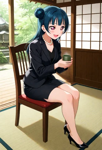 Masterpiece, 1girl, Love Live Sunshine Tsushima Yoshiko, Bla... — Stable Diffusion AI Prompt: (masterpiece), 1girl, love live! sunshine! tsushima yoshiko, black blouse, black...