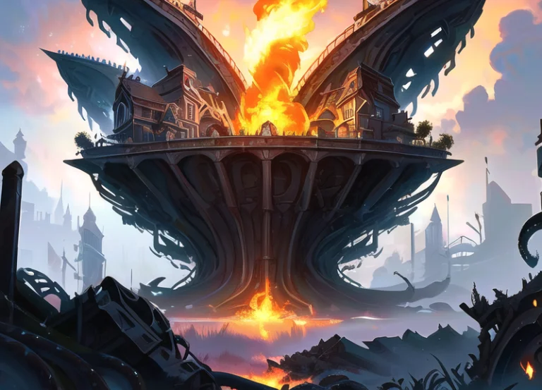 Nilsunna, Tentaclepunk Style Architecture1.3, Incredibly Abs...