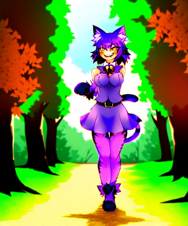 Loracheshiregirlloracheshiregirl.75, Purple Cat Girl Purple...