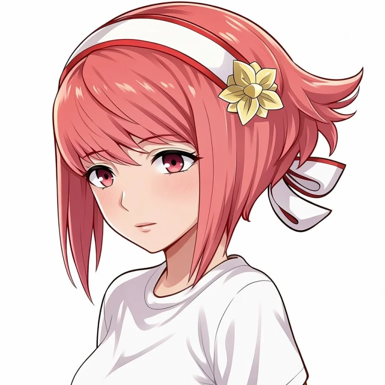 Sakura Fire Emblem, Pink Hair, Short Hair, White Headband, H...