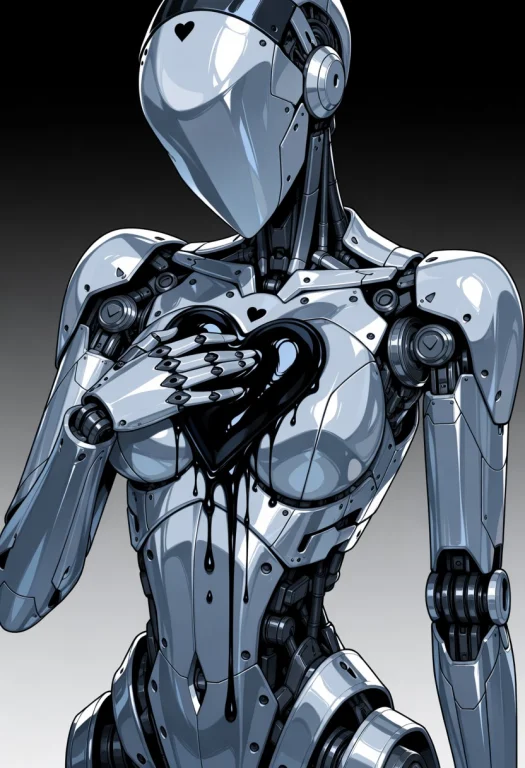 Mechanical Woman, Open Chest, Mechanical Woman, Metal Heart,...