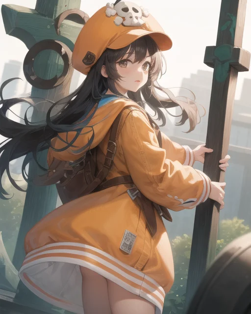 1girl,mayms, Beautiful, Anchor, Holding , Masterpiece, Best...