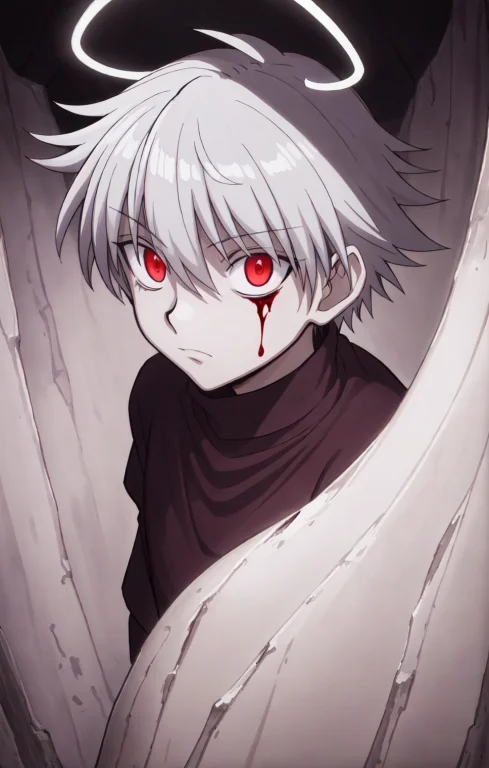 Masterpiece, Best Quality, 1boy, Silver Hair, Dark Clothes,...