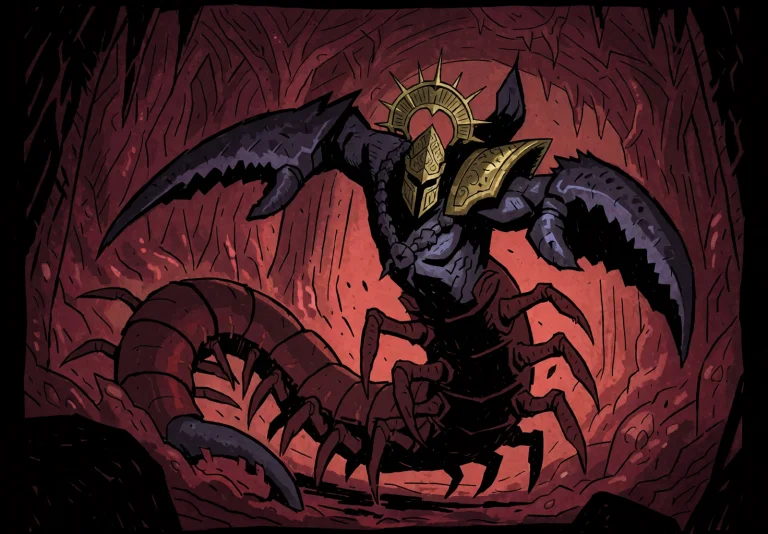 Dark Fantasy Illustration. Monstrous Taur Warlord, A Muscula...