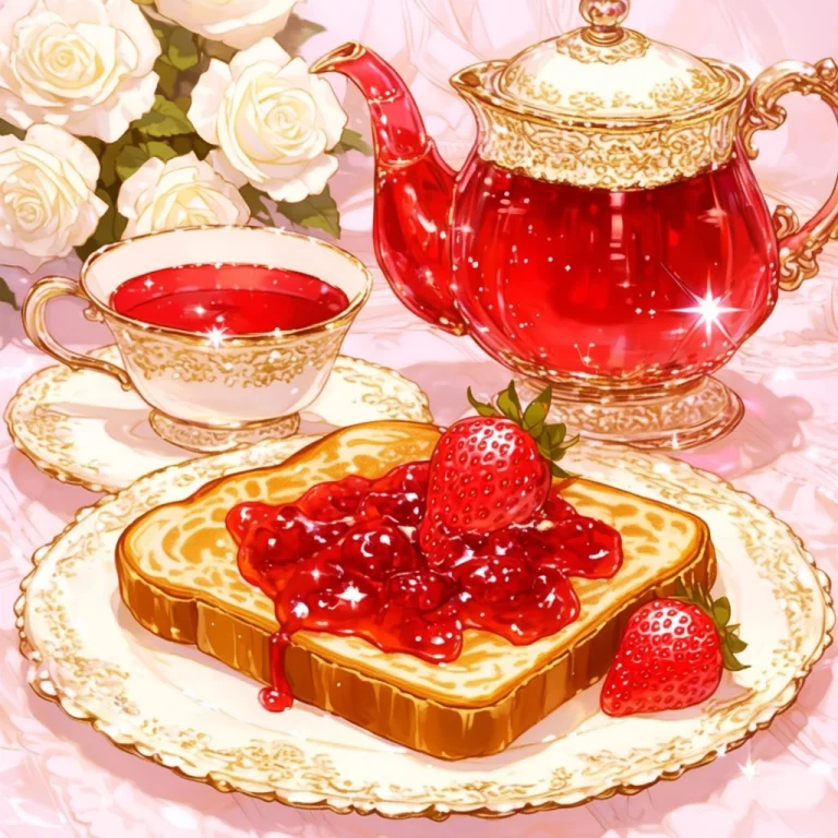 Food, Flower, Rose, Cup, Original, No Humans, Strawberry, Te...