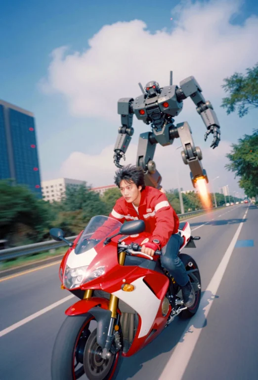 A Low-angle, Dynamic Perspective Captures A Person Riding A...