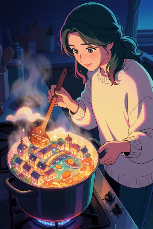 A Modern Anime Illustration Style  Crisp Clean Linework, Smo...