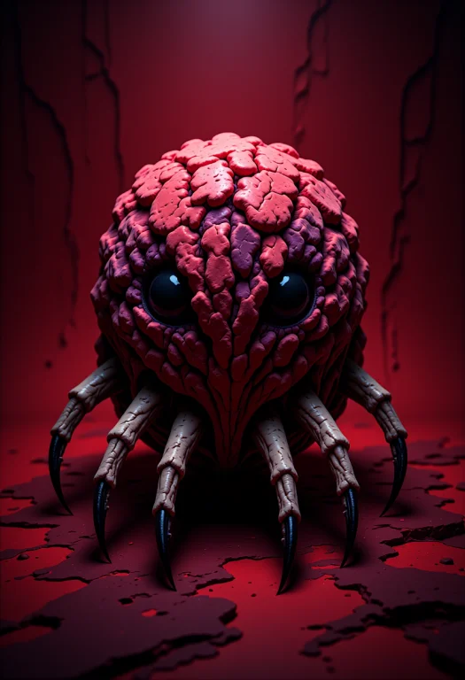 Adorable 3d Character, A Being Occupies The Center Of The Im...