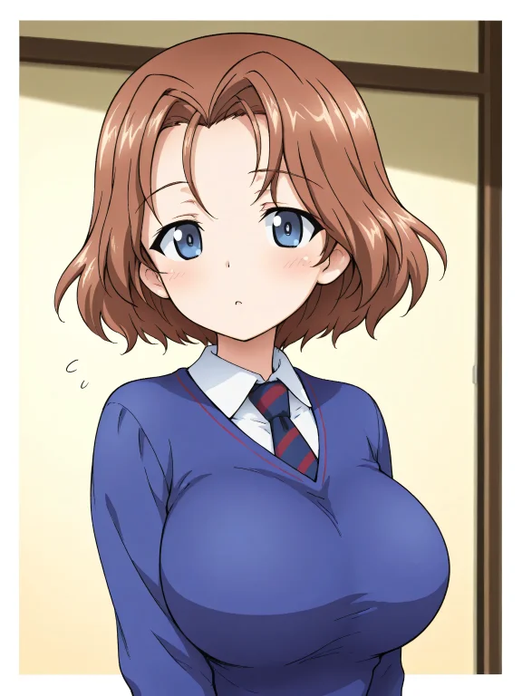 Azumi Girls Und Panzer,bc Freedom School Uniform,blue Sweate...
