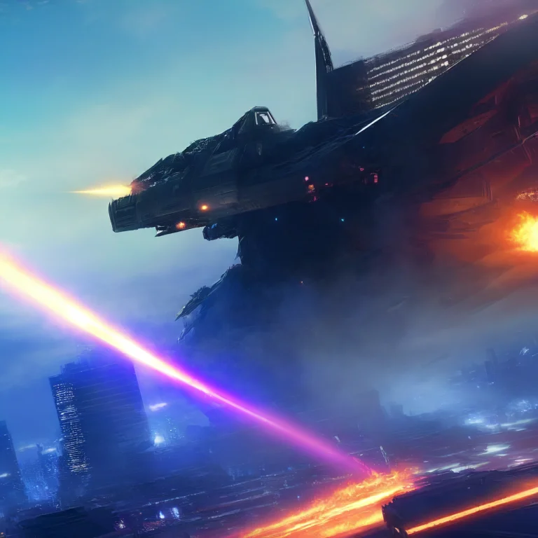Photo, Scifisteampunkcyberpunk Explosions, Lasers, Smoke, Ba...