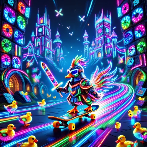 Masterpiece, Best Quality, Ultra-detailed, Cinematic Fantasy... — SDXL AI Prompt: (masterpiece, best quality, ultra-detailed, cinematic fantasy comedy), a tiny ch...