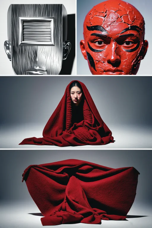 Highleveldescriptiona Triptych Of Surreal, Ritualistic Portr...