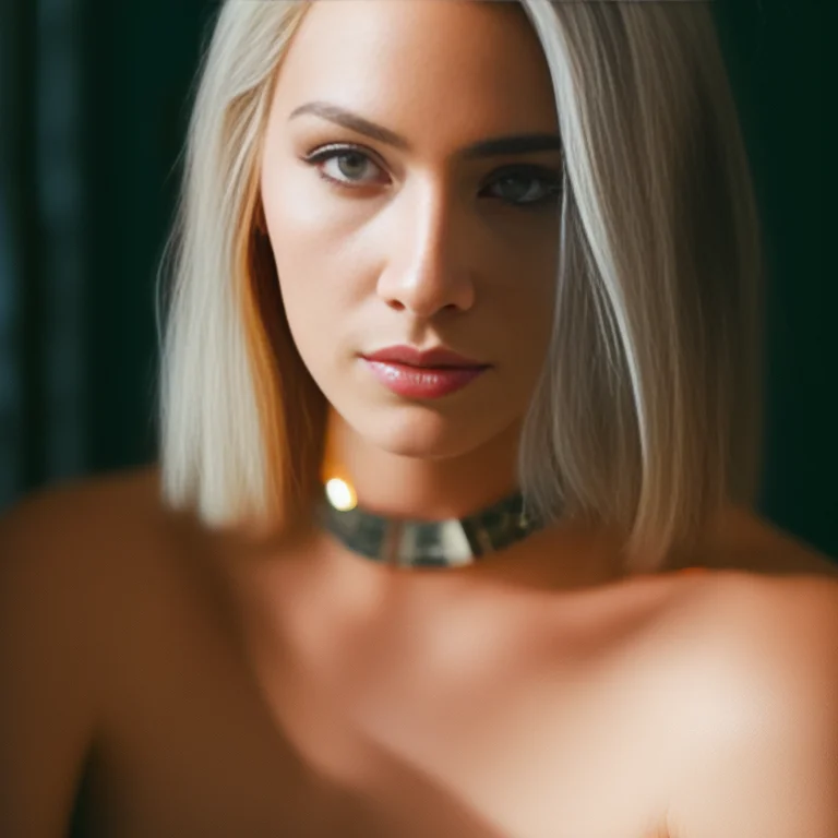 Tungstendispo, Cyberpunk Woman Selfies Herself, Rim Light Ab...