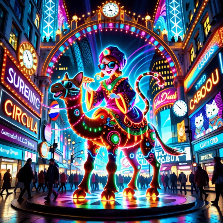 Everything Is Made Of Colorful Leds And Illuminated Electron...