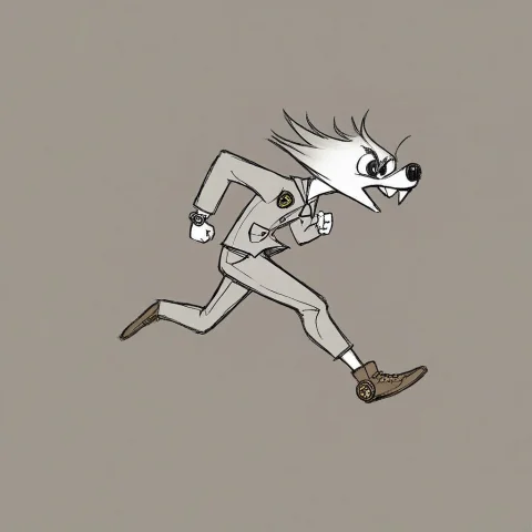March Hare, Holding Pocket Watch, Panicking, Running Around — Stable Diffusion AI Prompt: march hare, holding pocket watch, panicking, running around