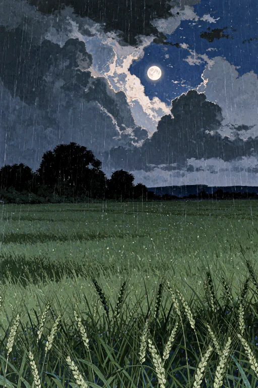 Velnari, , A Lush, Vibrant Green Field Of Tall Grass Or Youn...