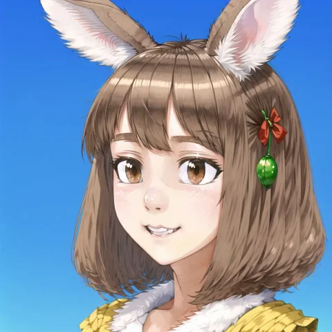 Lorajunavasjun-07-03--avas-09-011, Bust Portrait Rabbit Ears... — Stable Diffusion AI Prompt: , Bust portrait rabbit ears and rabbit nose girl sharp fine-face rabbit-girl, fl...