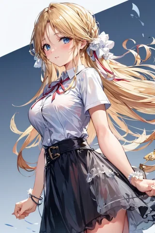 Masterpiece,1girl,solo, Blonde Hair, Lorabrestv1-0000060.9,s... — Stable Diffusion AI Prompt: masterpiece,1girl,solo, blonde hair, ,school uniform:1.3,