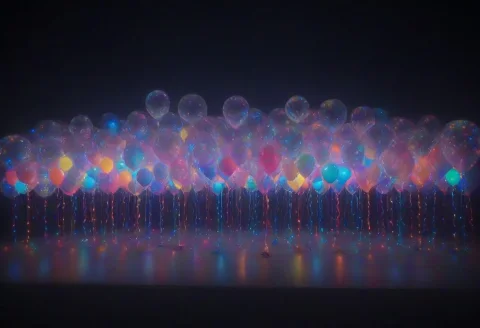 Balloon, Led, Colorful Led Lights — SDXL AI Prompt: balloon, LED, colorful LED lights