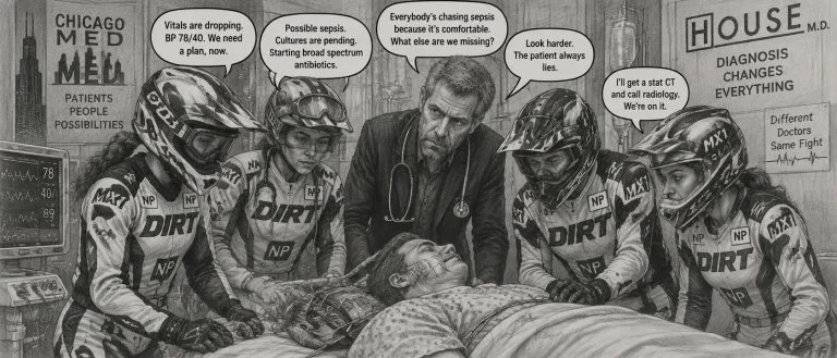 Chicago Med House M.d. Fan Art In Pencils With Speech Bubble...