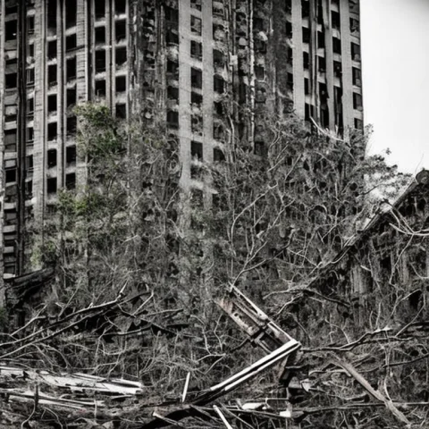 The Empire State Building Ruin768 — Stable Diffusion AI Prompt: The Empire State Building Ruin768