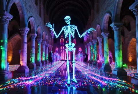 Masterpiece, Intricate Details, Highly Detailed, A Gothic Ha... — SDXL AI Prompt: masterpiece, intricate details, highly detailed, a gothic haunted castle hall th...