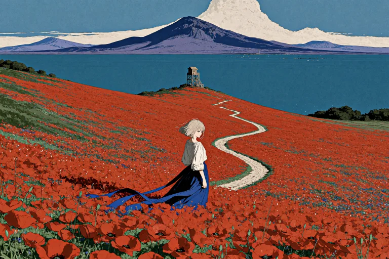 Velnari, , A Stylized 2d Anime Illustration Of A Short-haire...