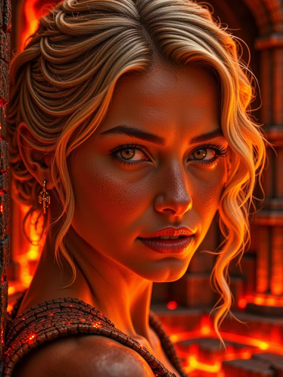 Hvfc, St41rc4s3, Extreme Close-up Of A Blonde Low Up-do Hair...