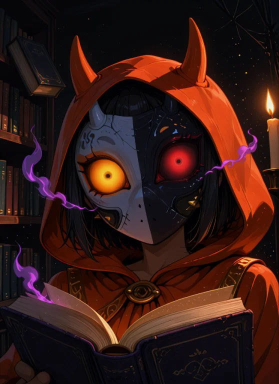 Zzmajora, Spikes, Yellow Sclera, Solo, Horns, Glowing Eyes,l...
