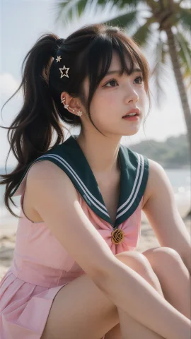 Makoto Kino, — Stable Diffusion AI Prompt: 木野真琴(Makoto Kino),高清写实风格、细节锐利、肌肤纹理逼真、光影柔美、超高分辨率...