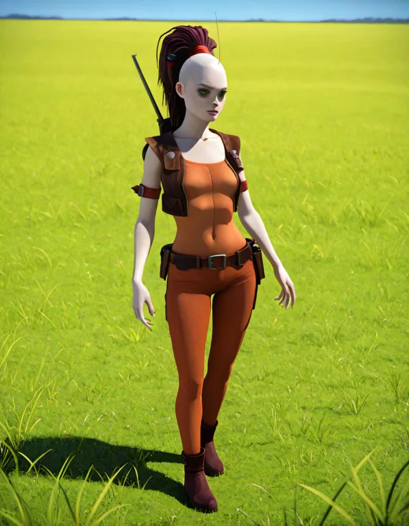 Masterpiece, High-res, 2k, Best Quality,3d, Realistic, 1 Gir...