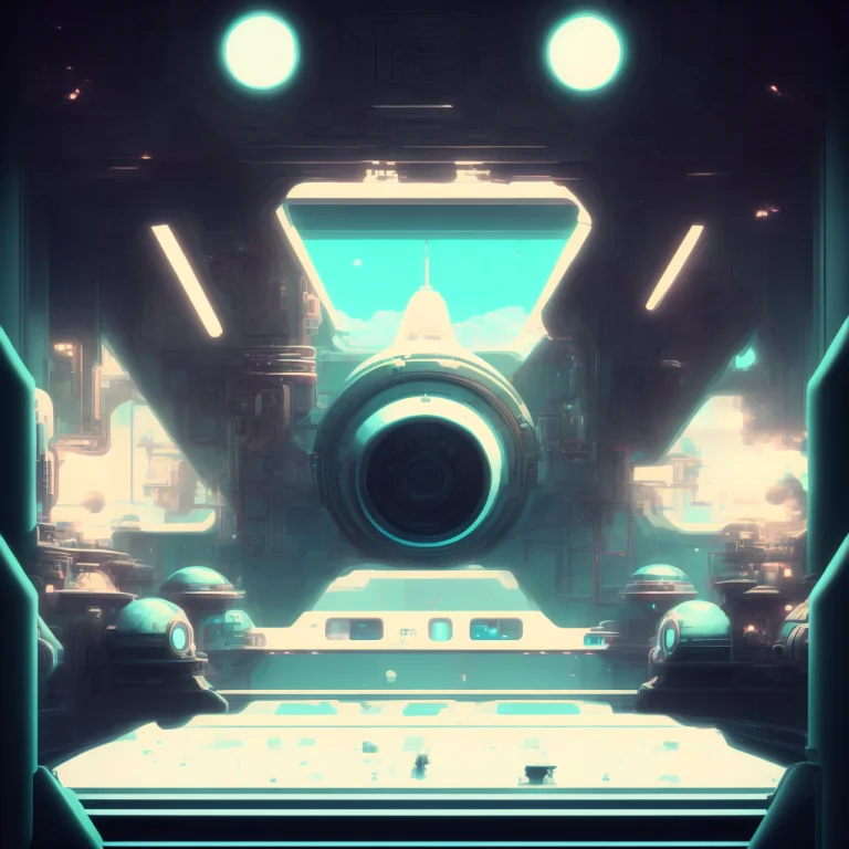 Expansive Engine Room, Hyperdrive0.5, Style By Joviansociety...