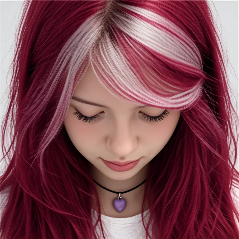 This Is A Close-up Photograph Of A Young Woman With Fair Ski...