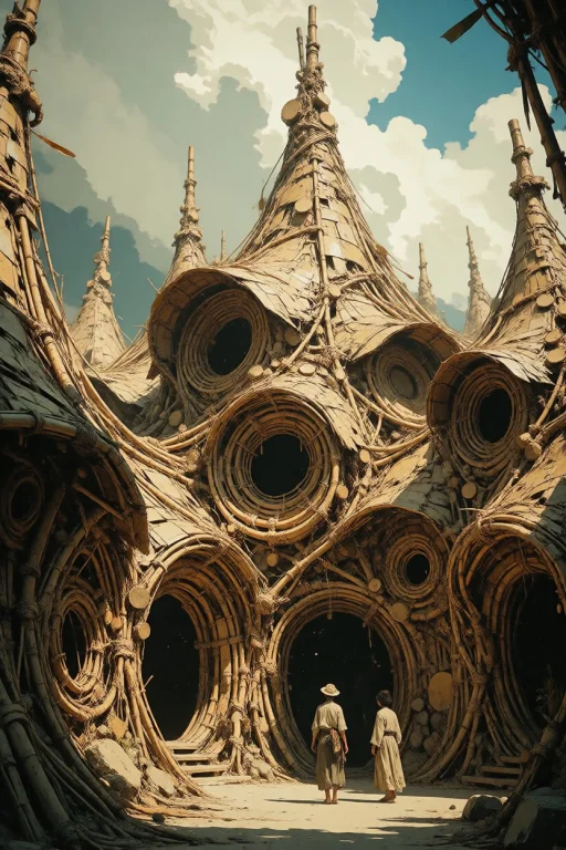 Nature, A High-fantasy Concept Art Illustration Of A Massive...