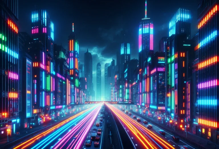 Colorful Led Lights, This City Is Guilty The Crime Is Life T...