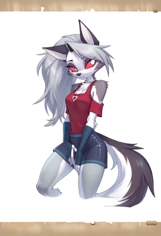 Davidlillie, Dreamkeepers, Loonahelluvaboss, 1girl, Solo, An... — Stable Diffusion AI Prompt: david_lillie, dreamkeepers, loona_(helluva_boss), 1girl, solo, animal ears, anim...