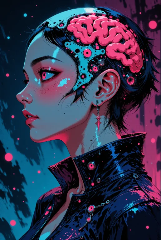 Painterly Near-reference Portrait, Keep The Woman In Left-fa...